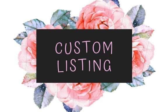 Custom Order For Trista