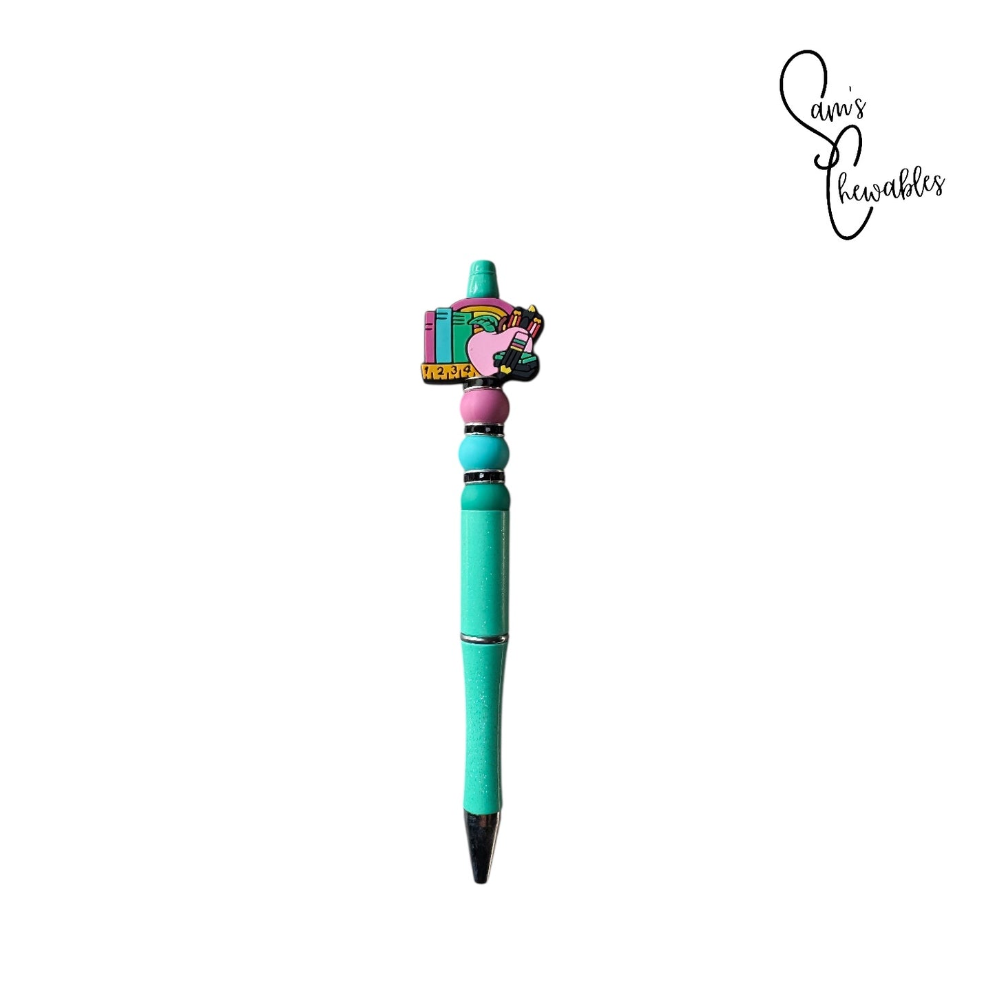 Rainbow Teacher Beaded Pen
