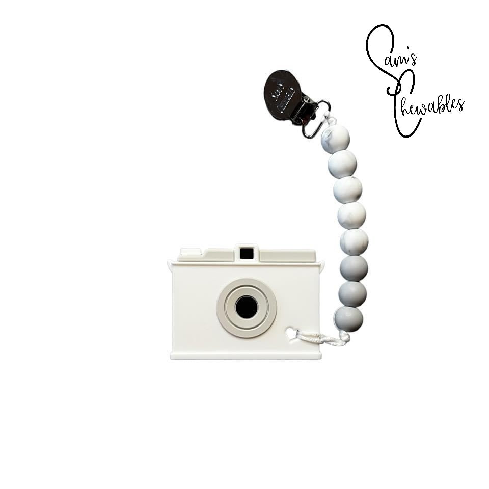 White Camera Teether