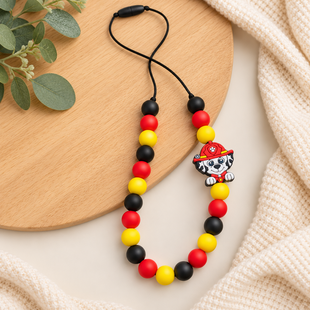 Fire Fighter Dog Necklace