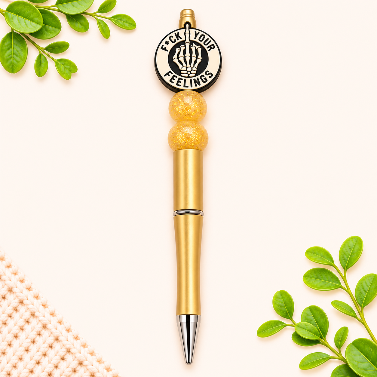 F Your Feelings Beaded Pen