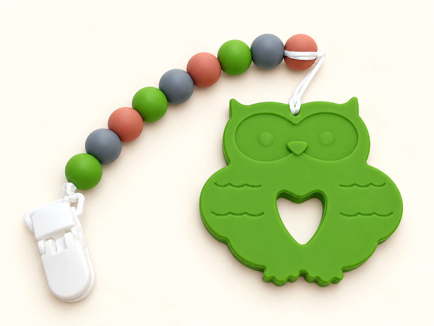 Green Owl Teether