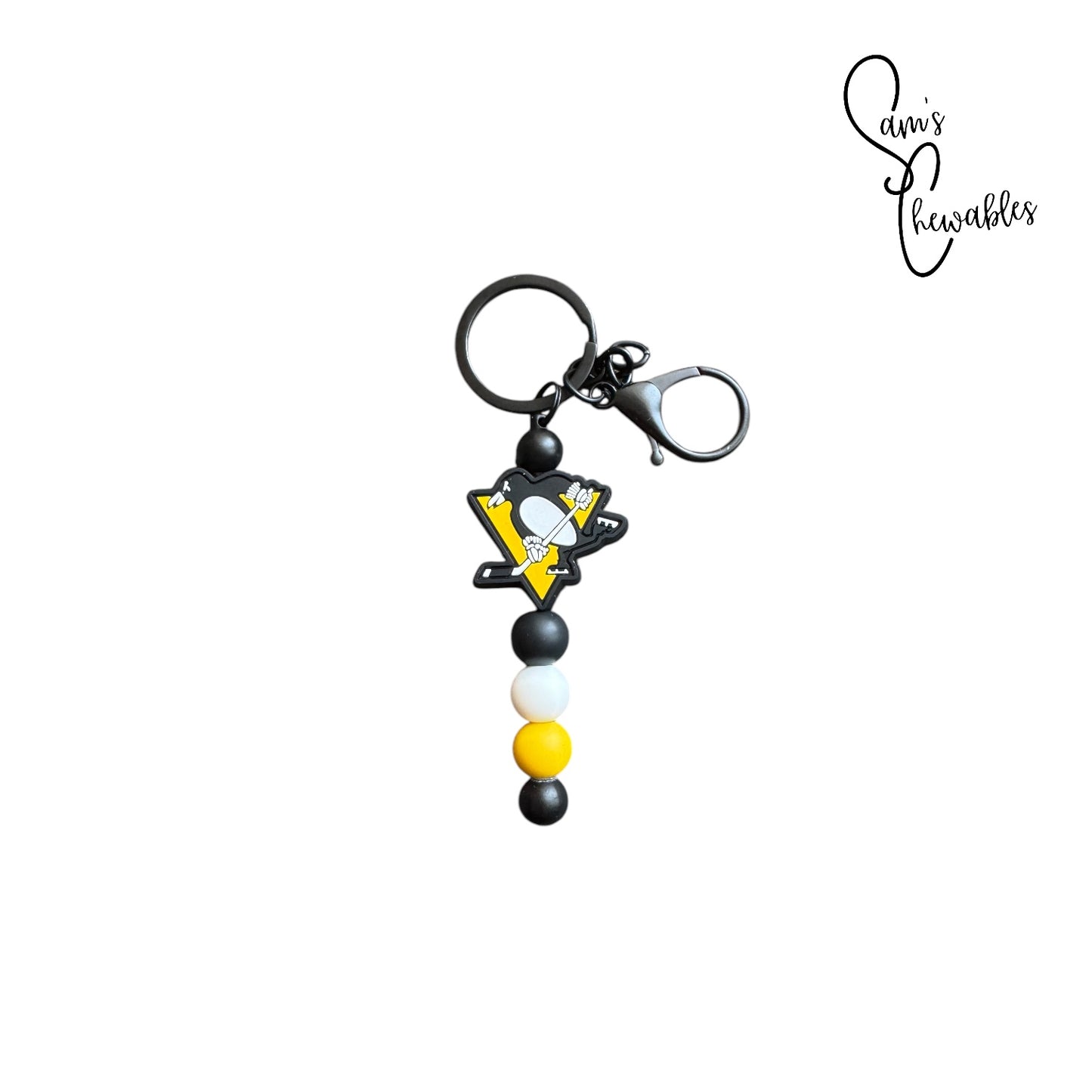 Pittsburgh Beaded Keychain