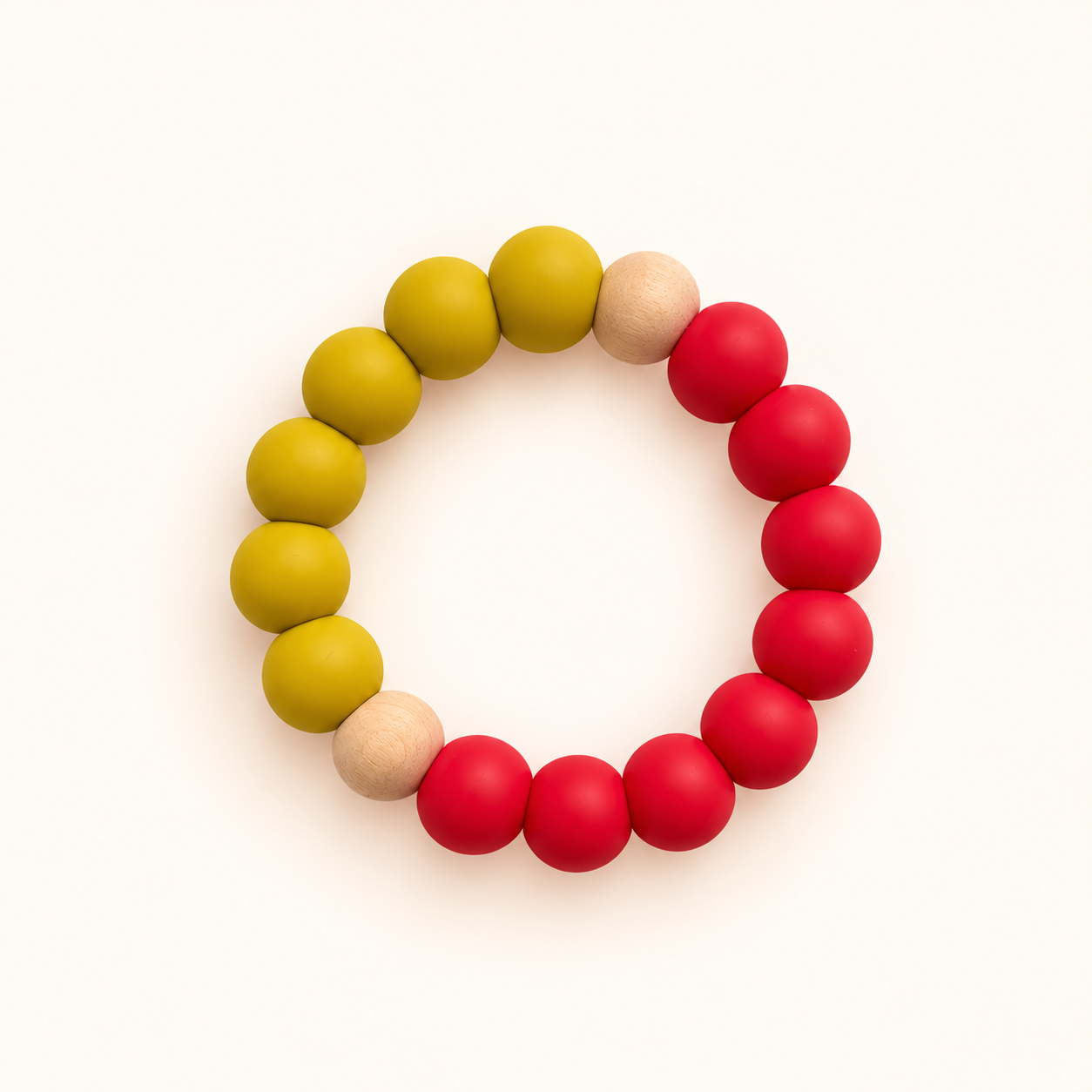 Mustard & Red Chew Ring