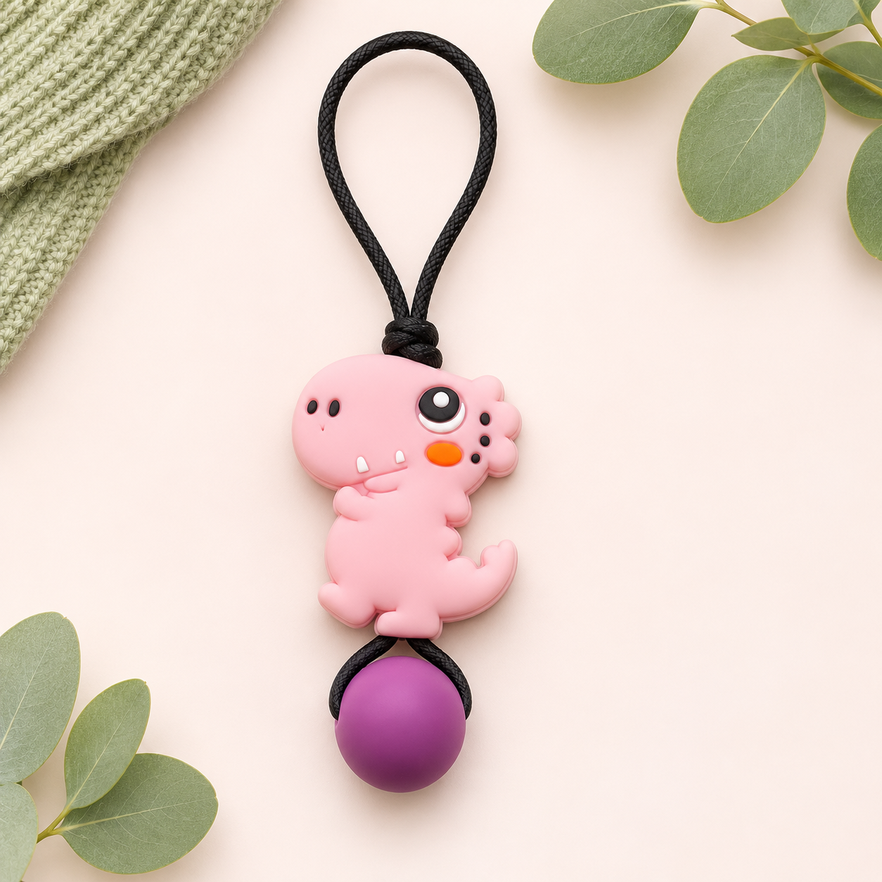 Dinosaur Zipper Pull