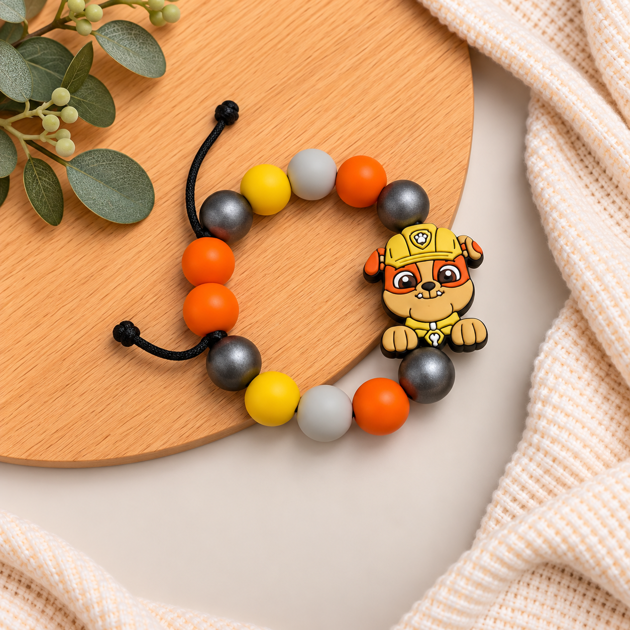 Construction Dog Grow With Me Bracelet