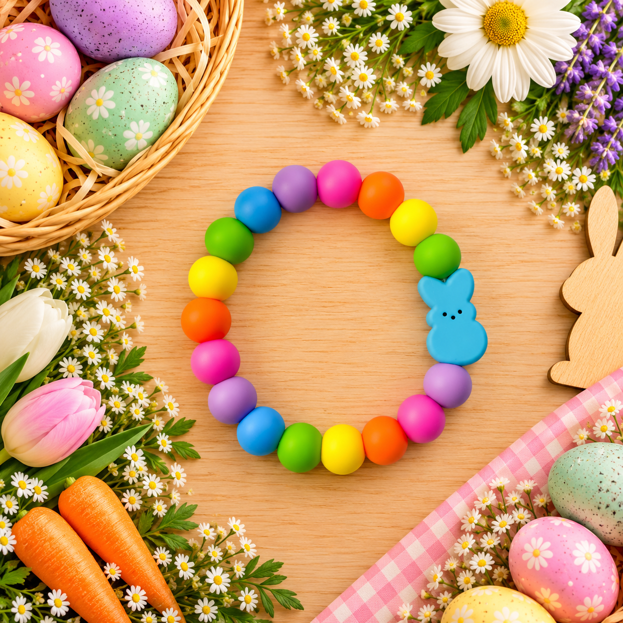 Blue Bunny Chew Ring