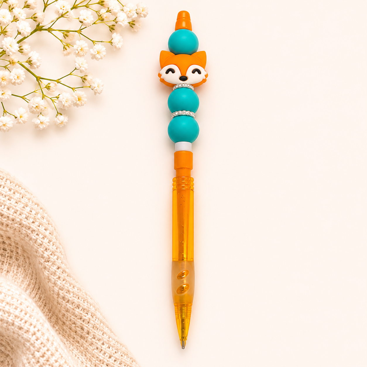 Fox Beaded Pencil