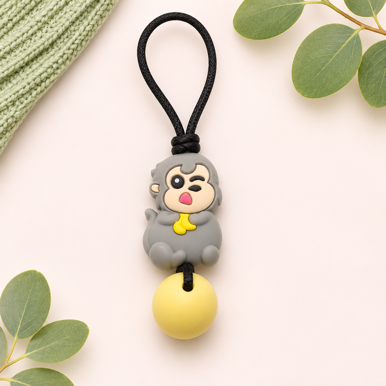 Monkey Zipper Pull