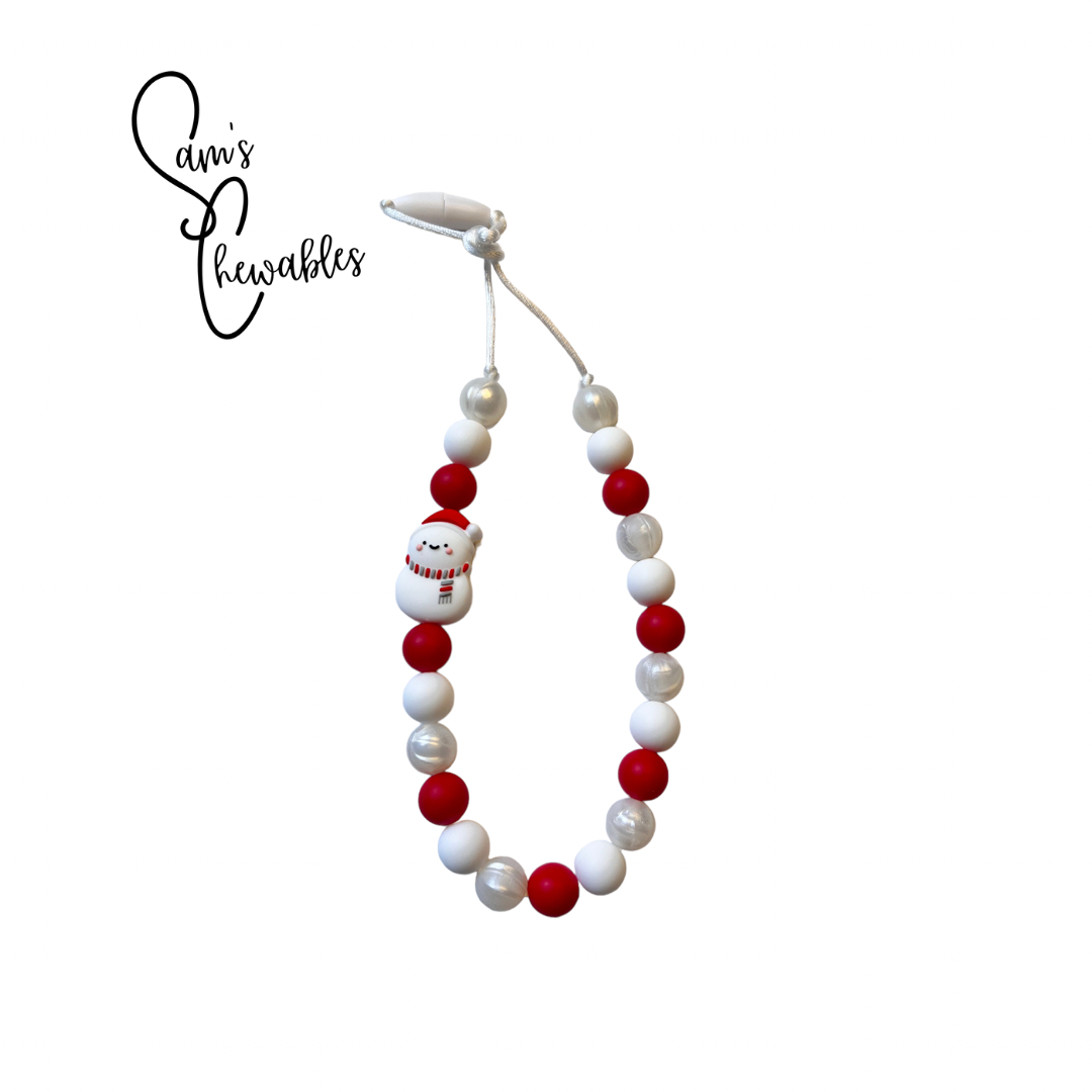 Snowman Kids Fidget Necklace