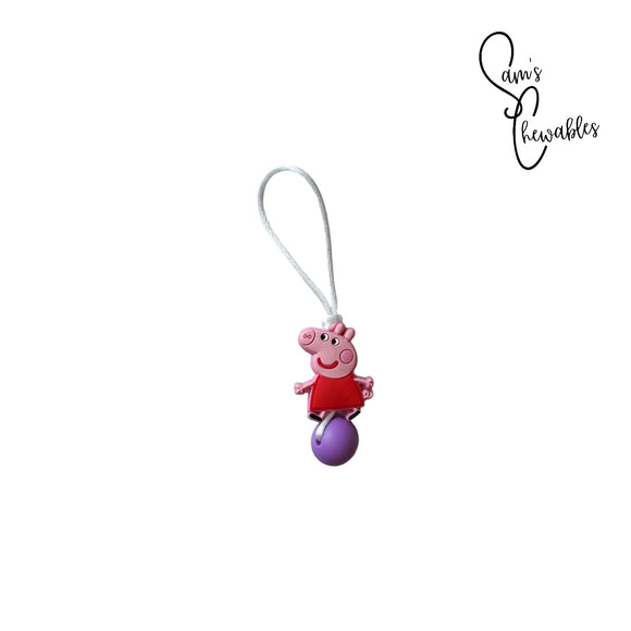 Girl Pig Zipper Pull