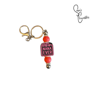 Best Nana Ever Beaded Keychain