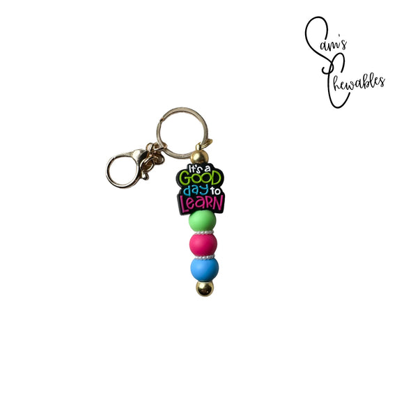 Its A Good Day To Learn Beaded Keychain