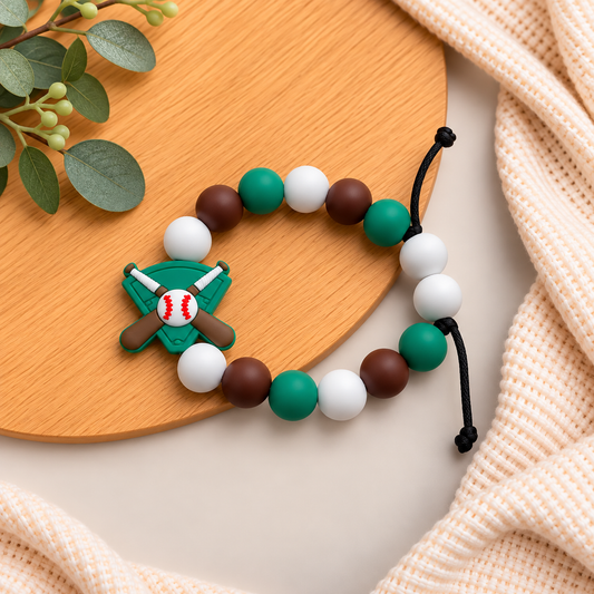 Baseball Grow With Me Bracelet