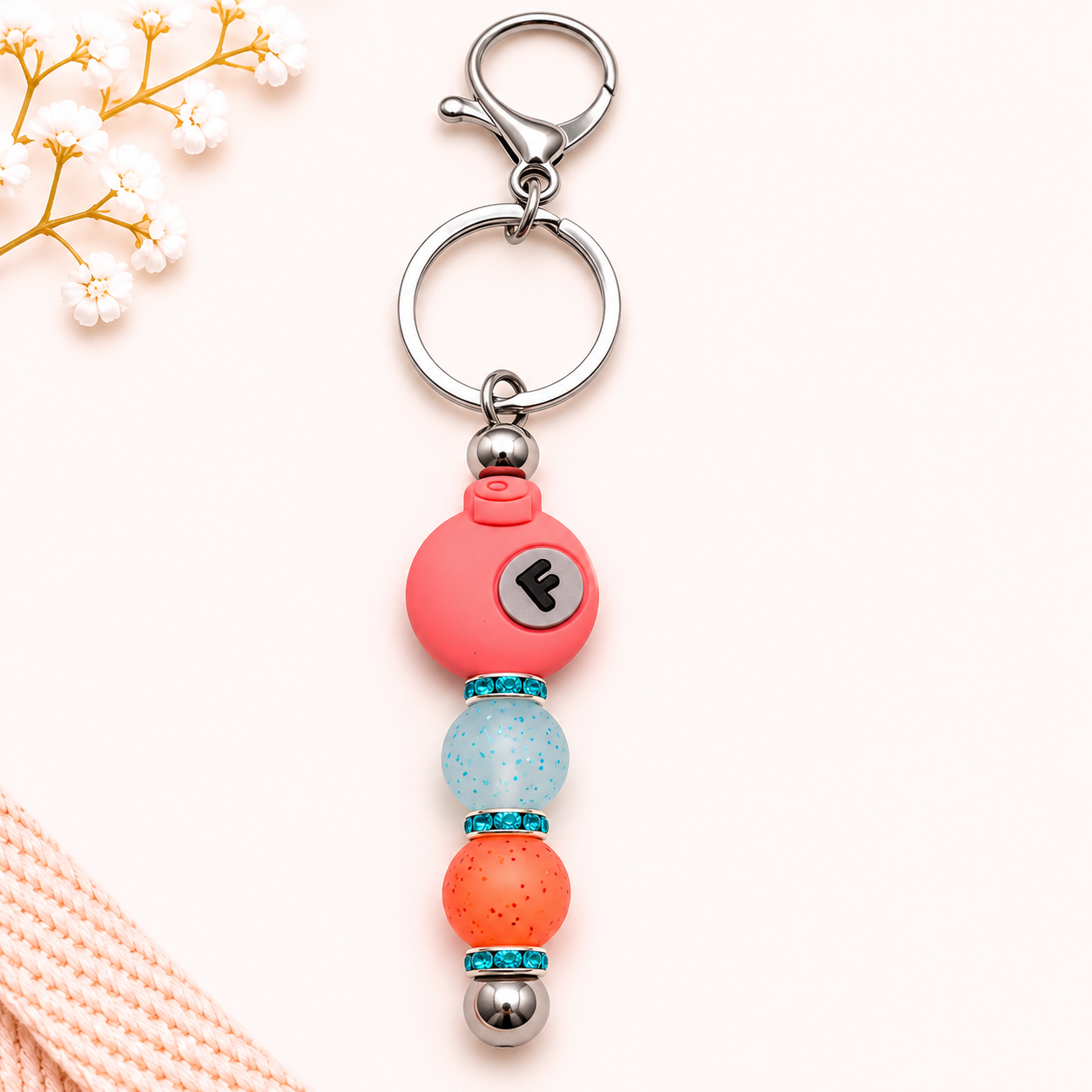 F-Bomb Beaded Keychain
