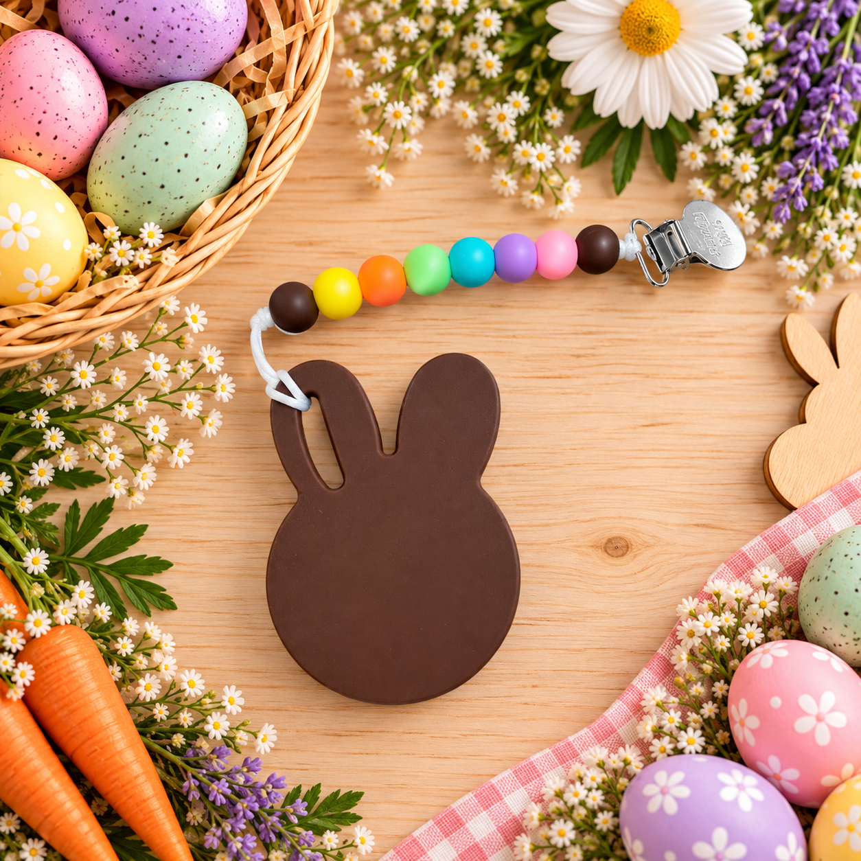 Chocolate Bunny Teether