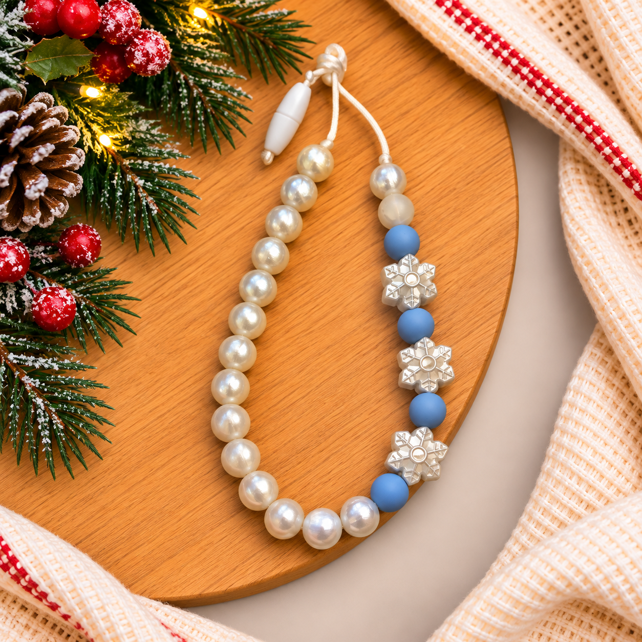 Snowflake Kids Fidget Necklace