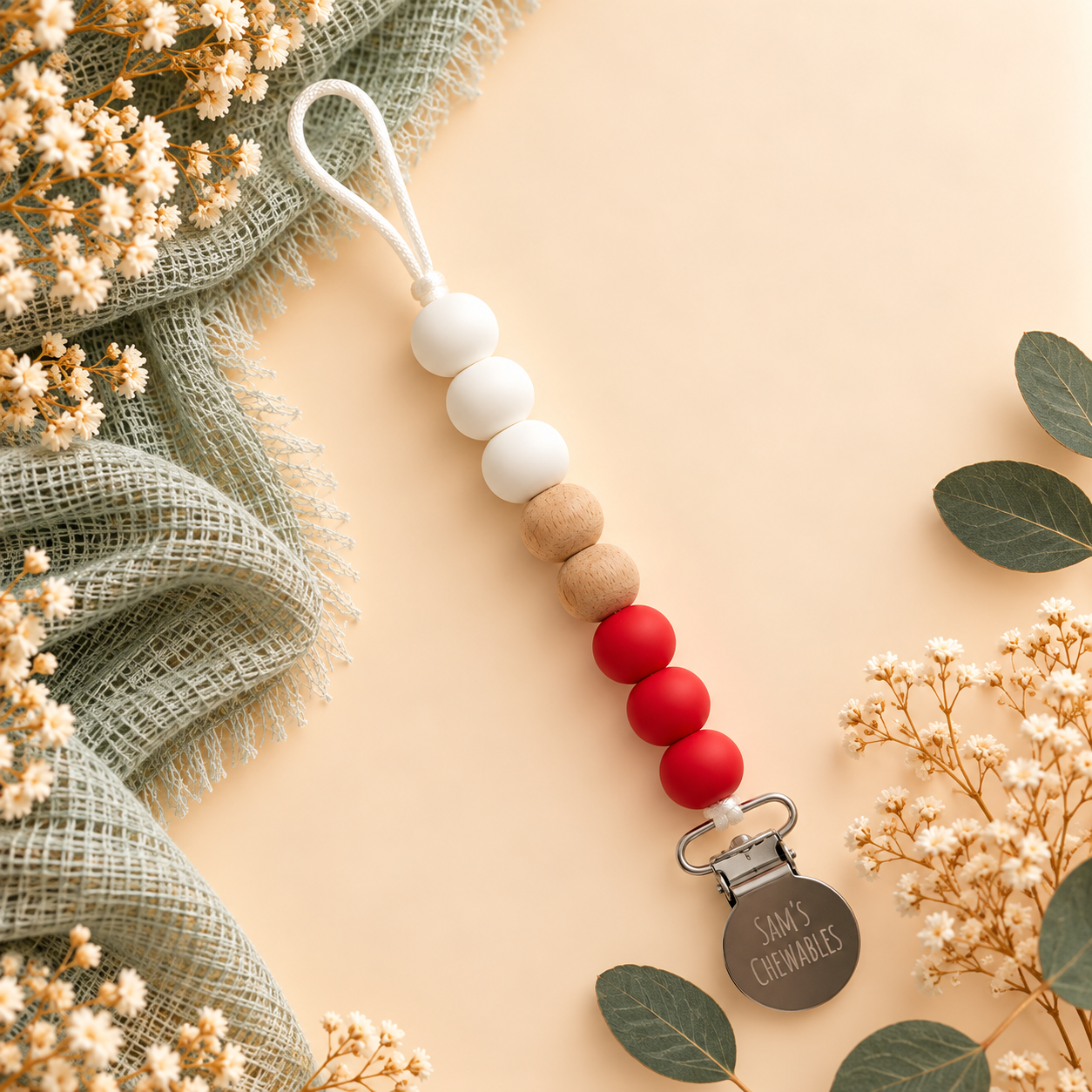 Red Soother Clip
