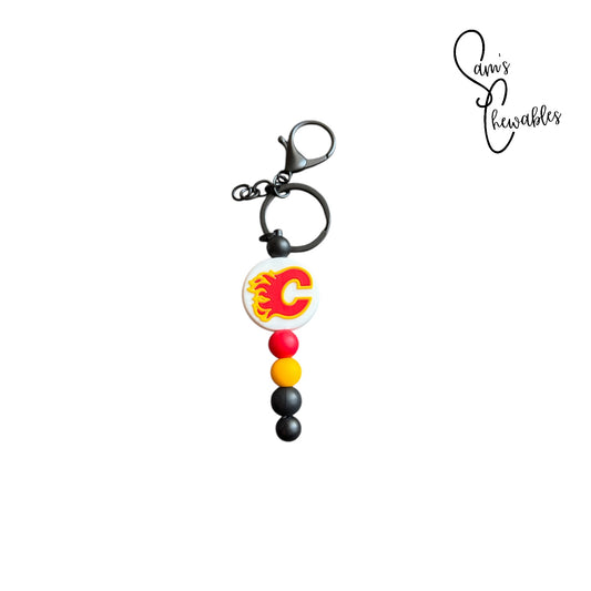 Calgary Beaded Keychain