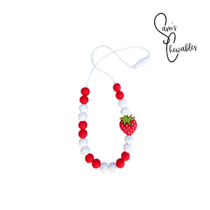 Strawberry Kids Fidget Necklace