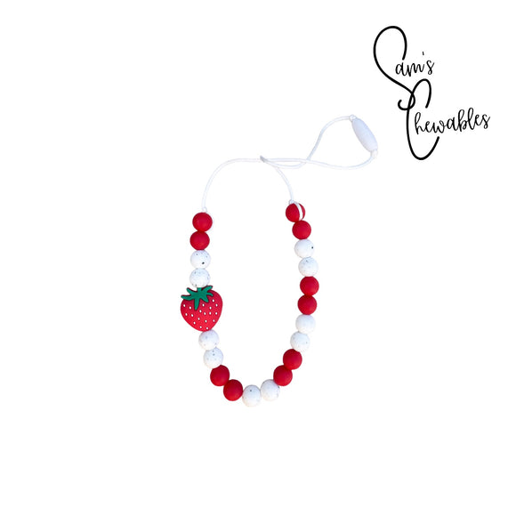 Strawberry Kids Fidget Necklace