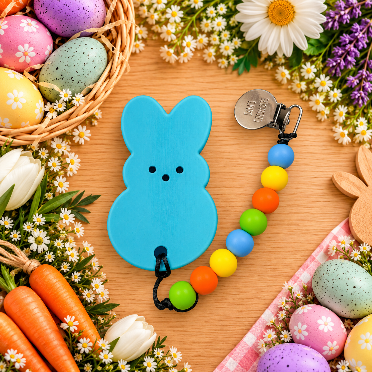 Blue Bunny Teether