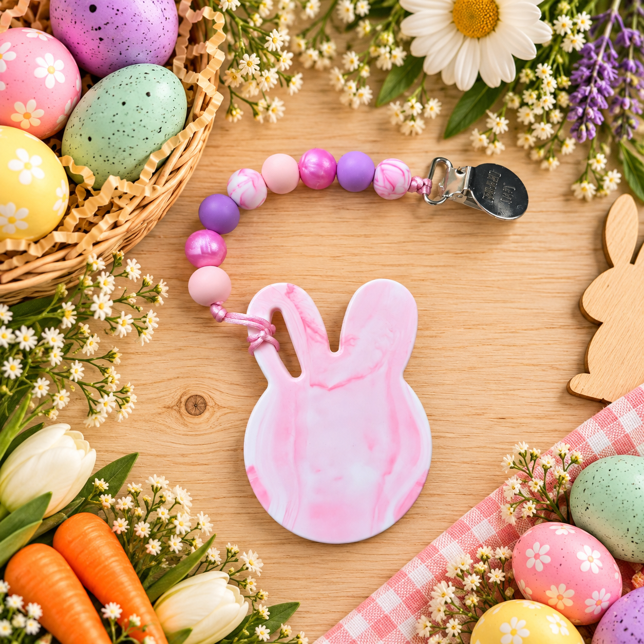 Light Pink Bunny Teether