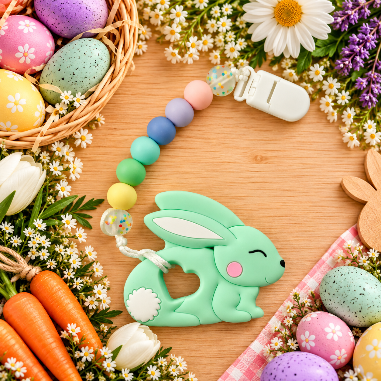 Mint Bunny Teether