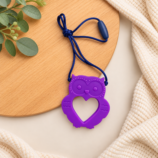 Purple Owl Sensory Necklace