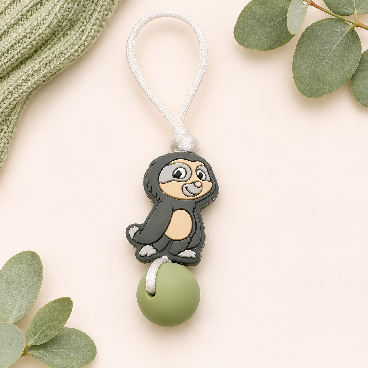 Sloth Zipper Pull