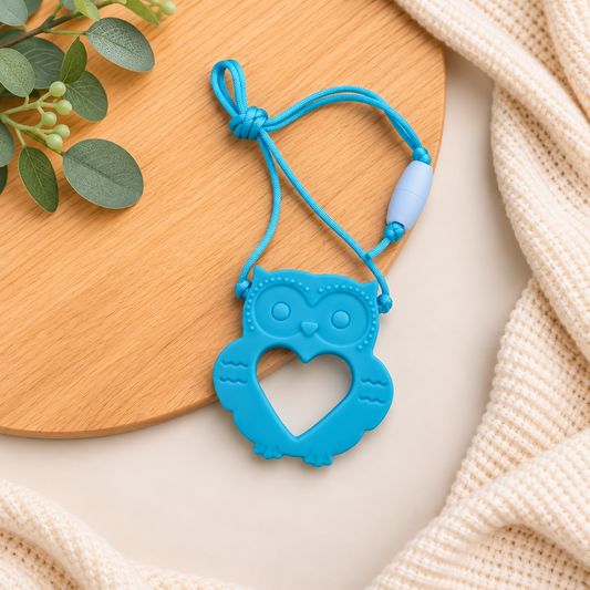 Teal Owl Sensory Necklace