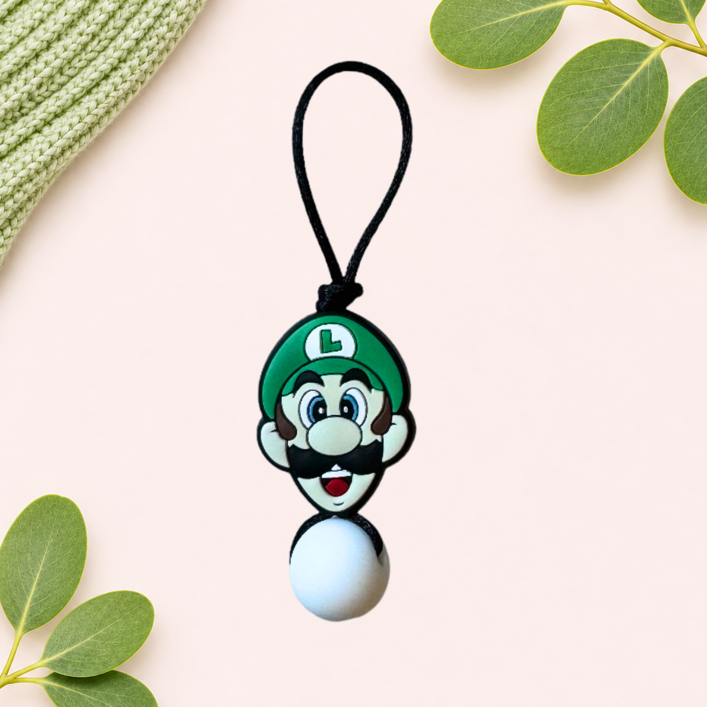 Green Plumber Guy Zipper Pull