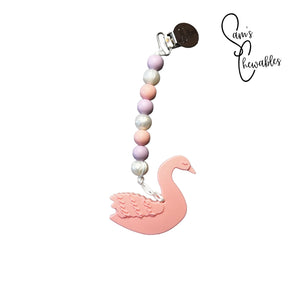 Pink Swan Teether
