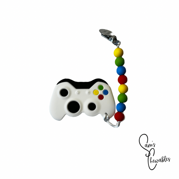 White Game Controller Teether