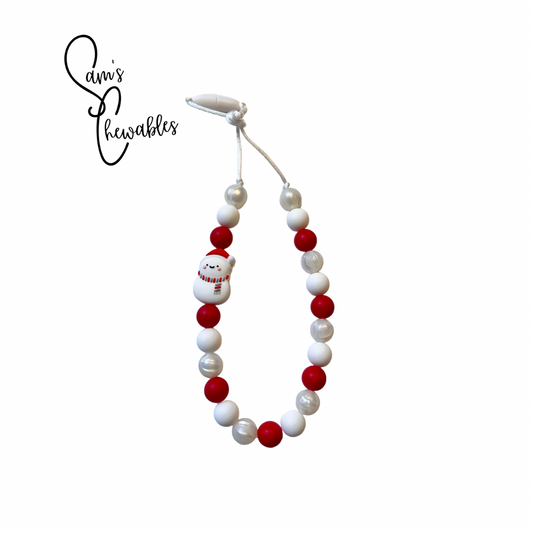 Snowman Kids Fidget Necklace