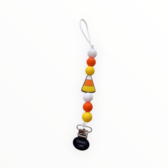 Candy Corn Soother Clip