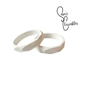 Silicone Bangles - White