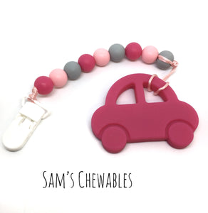 Bright Pink Car Teether