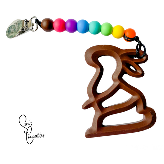 Chocolate Bunny Teether