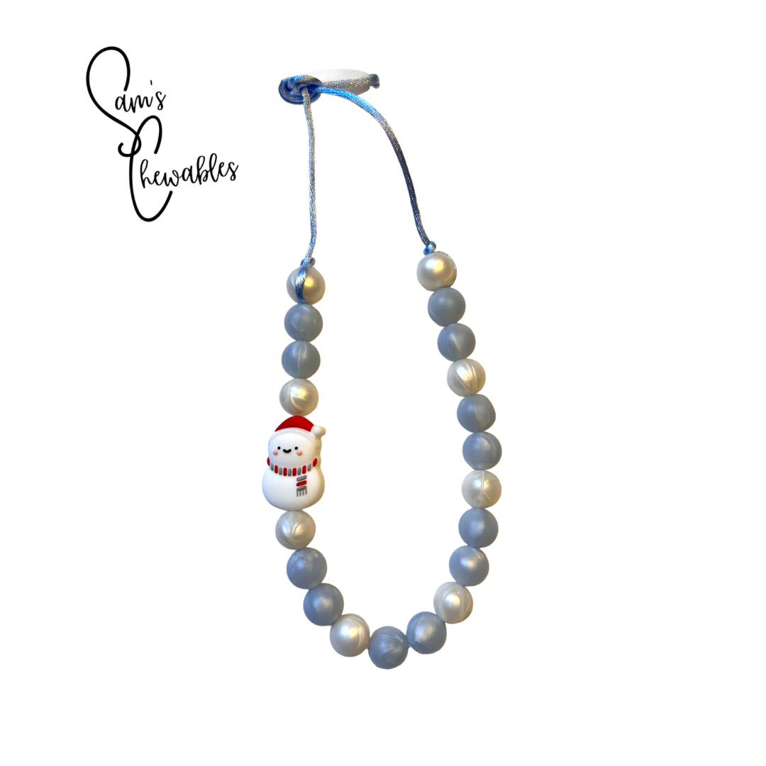 Snowman Kids Fidget Necklace