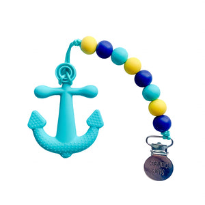 Turquoise Anchor Teether