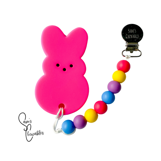 Pink Bunny Teether
