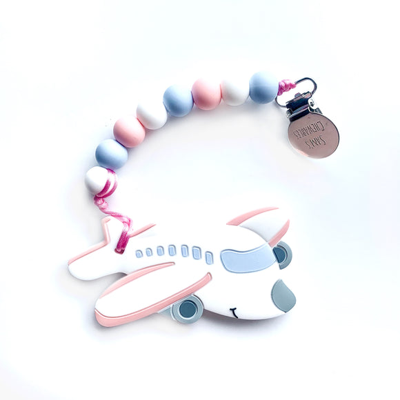 Pink Airplane Teether
