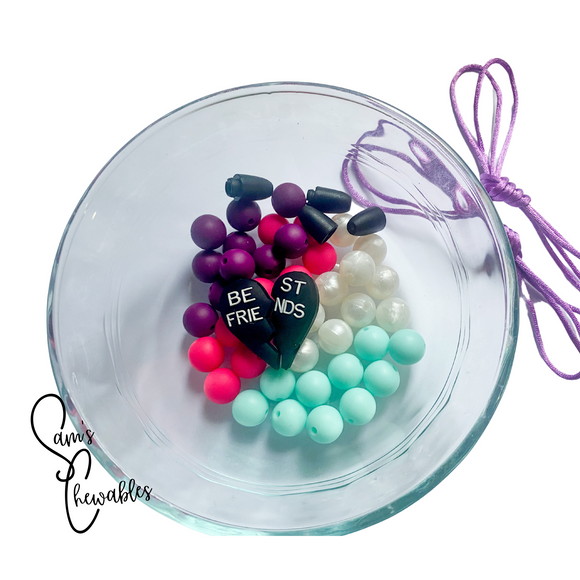 Multicoloured Best Friend DIY Necklace Kit