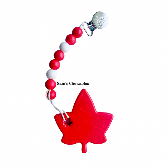 Red Maple Leaf Teether