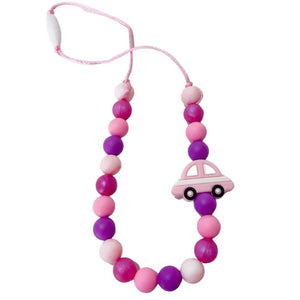 Pink Car Kids Fidget Necklace
