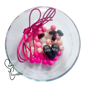 Pink Best Friend DIY Necklace Kit